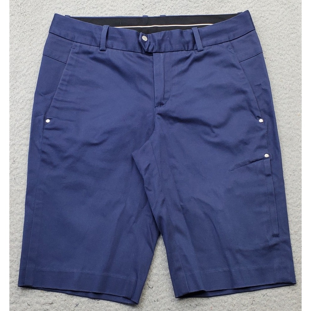 RLX Ralph Lauren Shorts Womens 2 Blue Athletic Performance Flat Front Outdoor